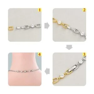 MEEDOZ Extensores de collar y pulsera 3 piezas de_4