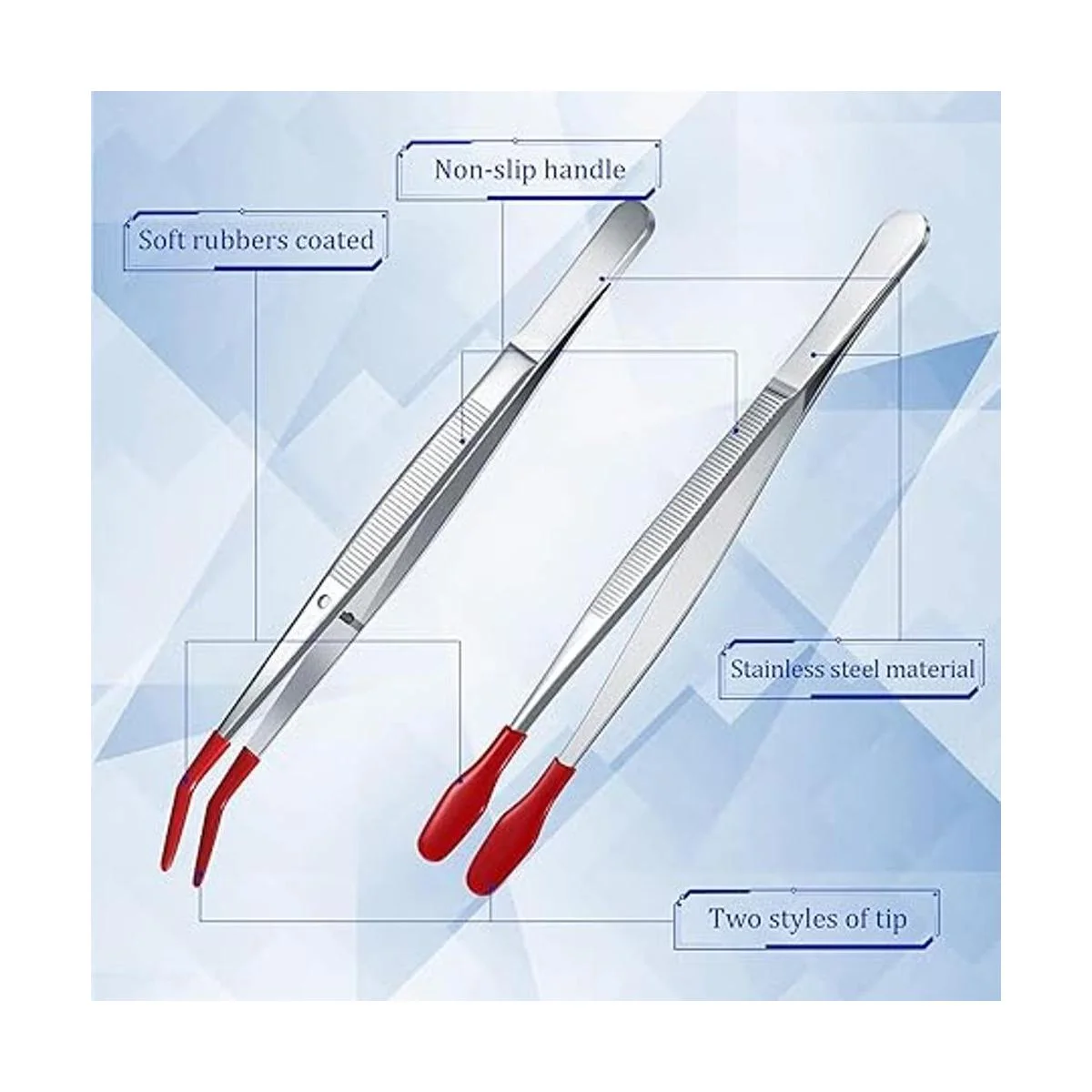 4 pinzas con puntas de goma con revestimiento de silicona_6