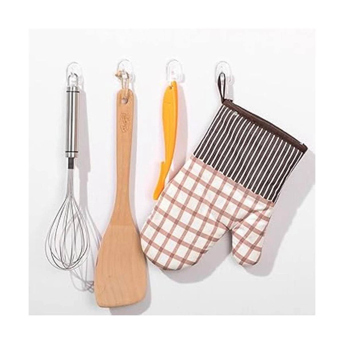 Jetec 60 ganchos transparentes para colgar en la pared con_4