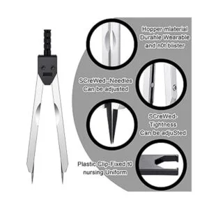 2 piezas EKG Calibrador ECG Herramienta de medición con_3