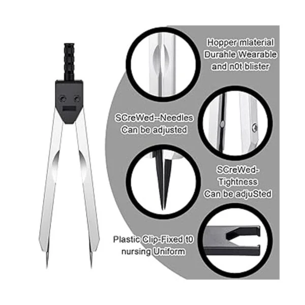2 piezas EKG Calibrador ECG Herramienta de medición con_3