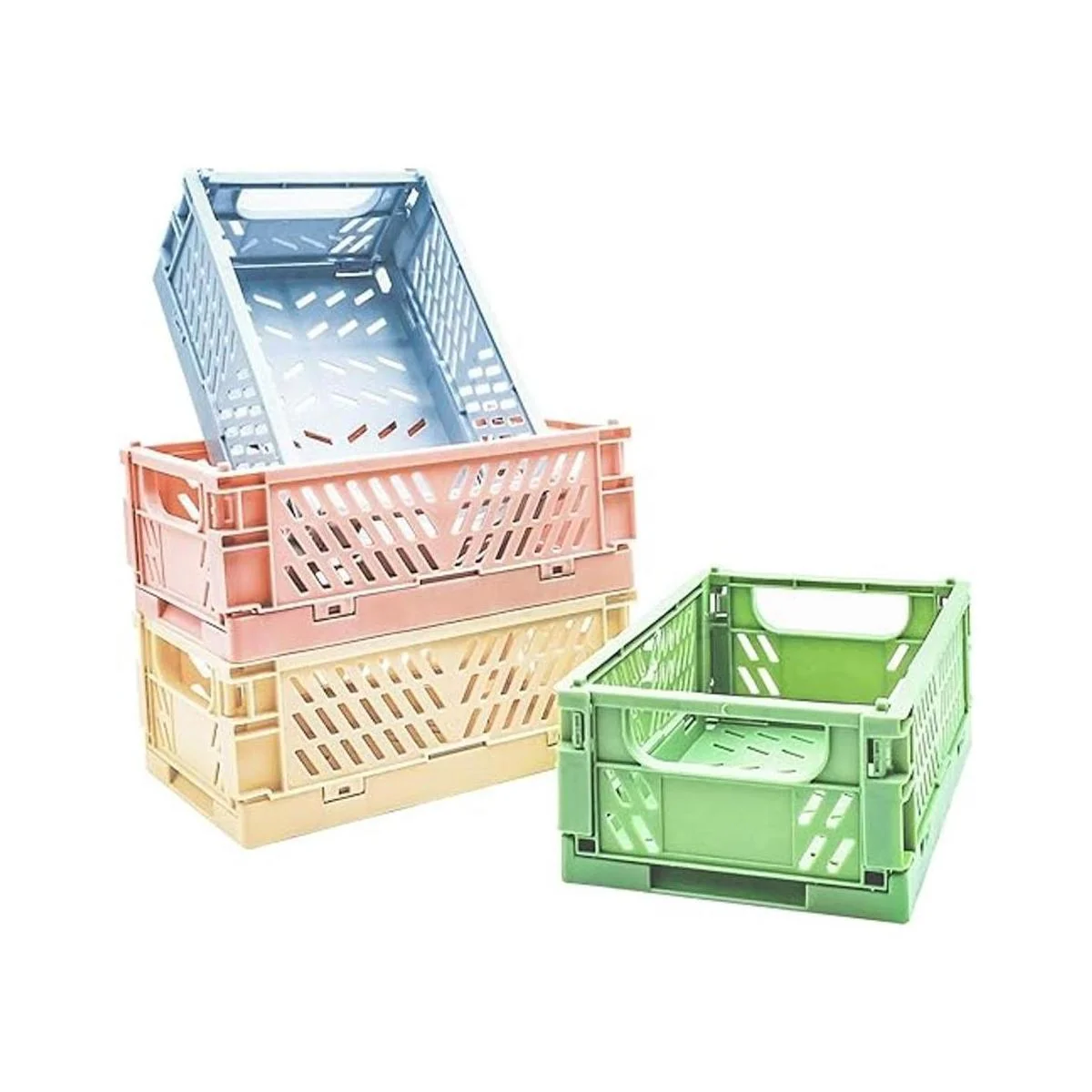 PTSGCAI Paquete de 4 mini cestas de plástico para_1