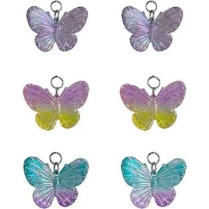 Ganchos para cortina de ducha de mariposas 12 piezas de_5