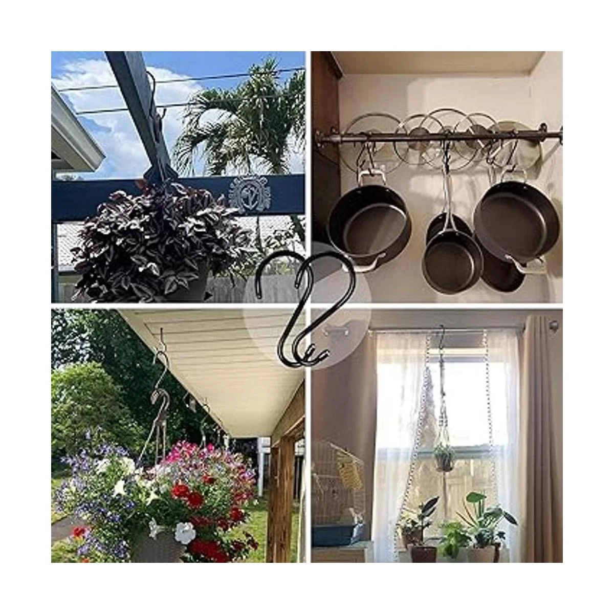 HiGift Paquete de 8 ganchos en S resistentes de 6_3