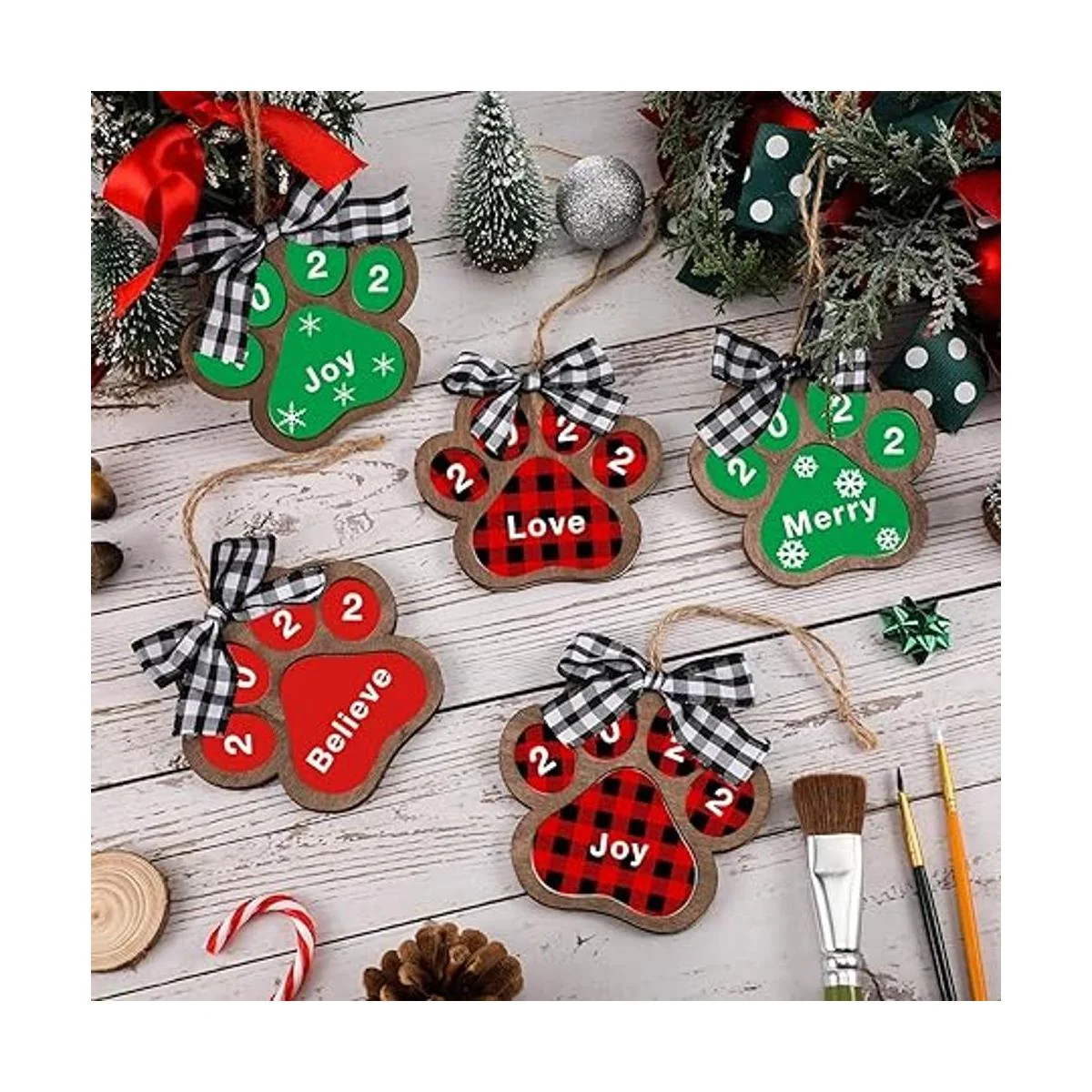 10 adornos de madera de pata para manualidades patas de_4