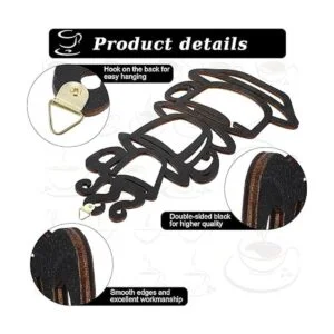 2 piezas de decoración de pared de taza de café negro_4