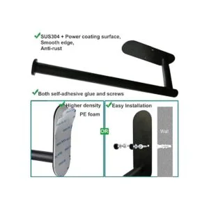 Calegency Toallero de papel mejorado para debajo del_7