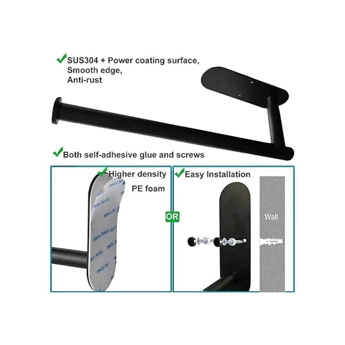 Calegency Toallero de papel mejorado para debajo del_7