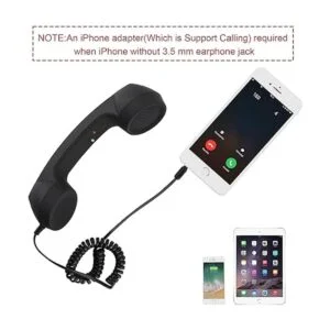 Cosmos Receptor de teléfono celular retro con micrófono_4