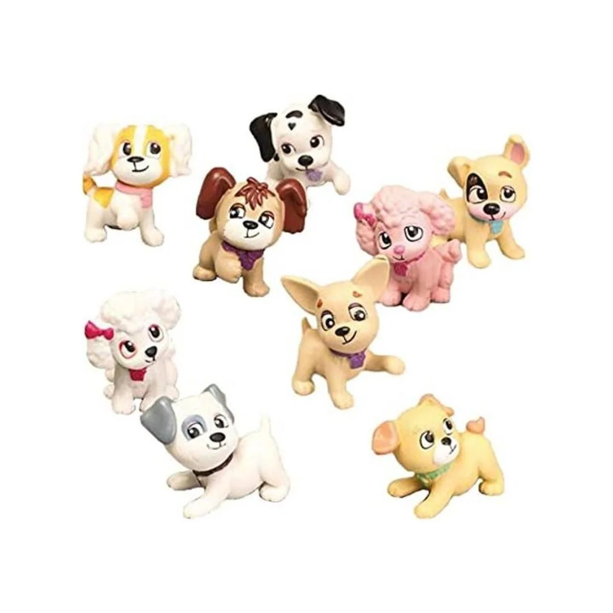 Juego de figuras de perro 9 piezas de figuras realistas_1