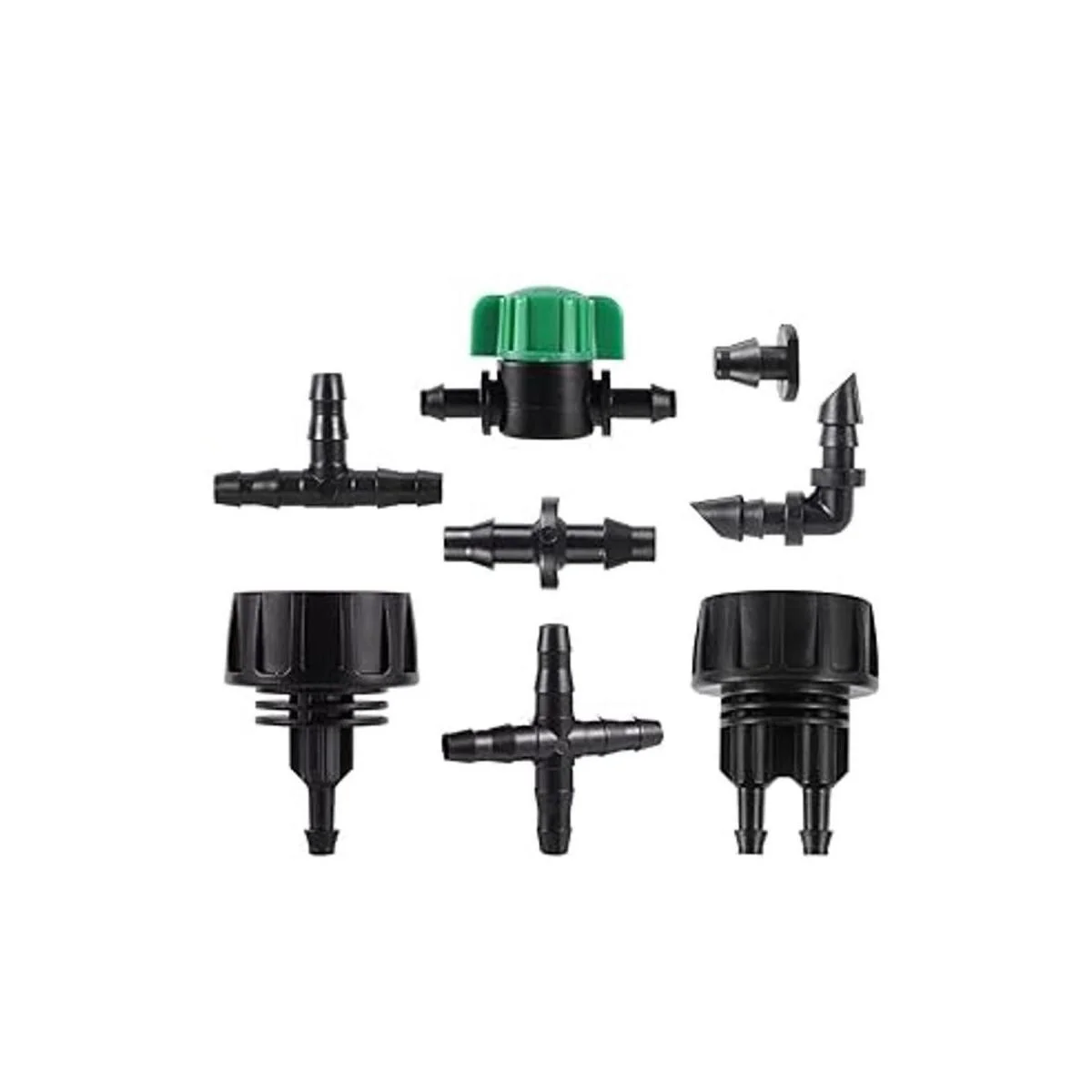 Kit de accesorios de riego de 128 piezas de conectores de_6