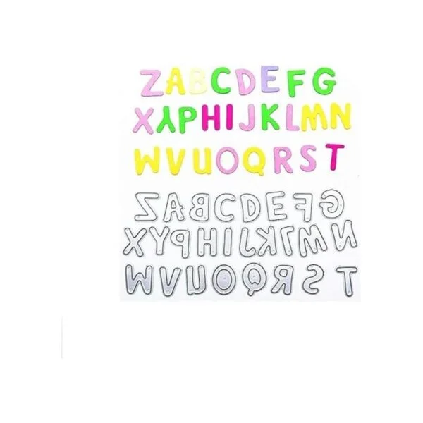 Troqueles de metal con 26 letras para cortar en relieve_3