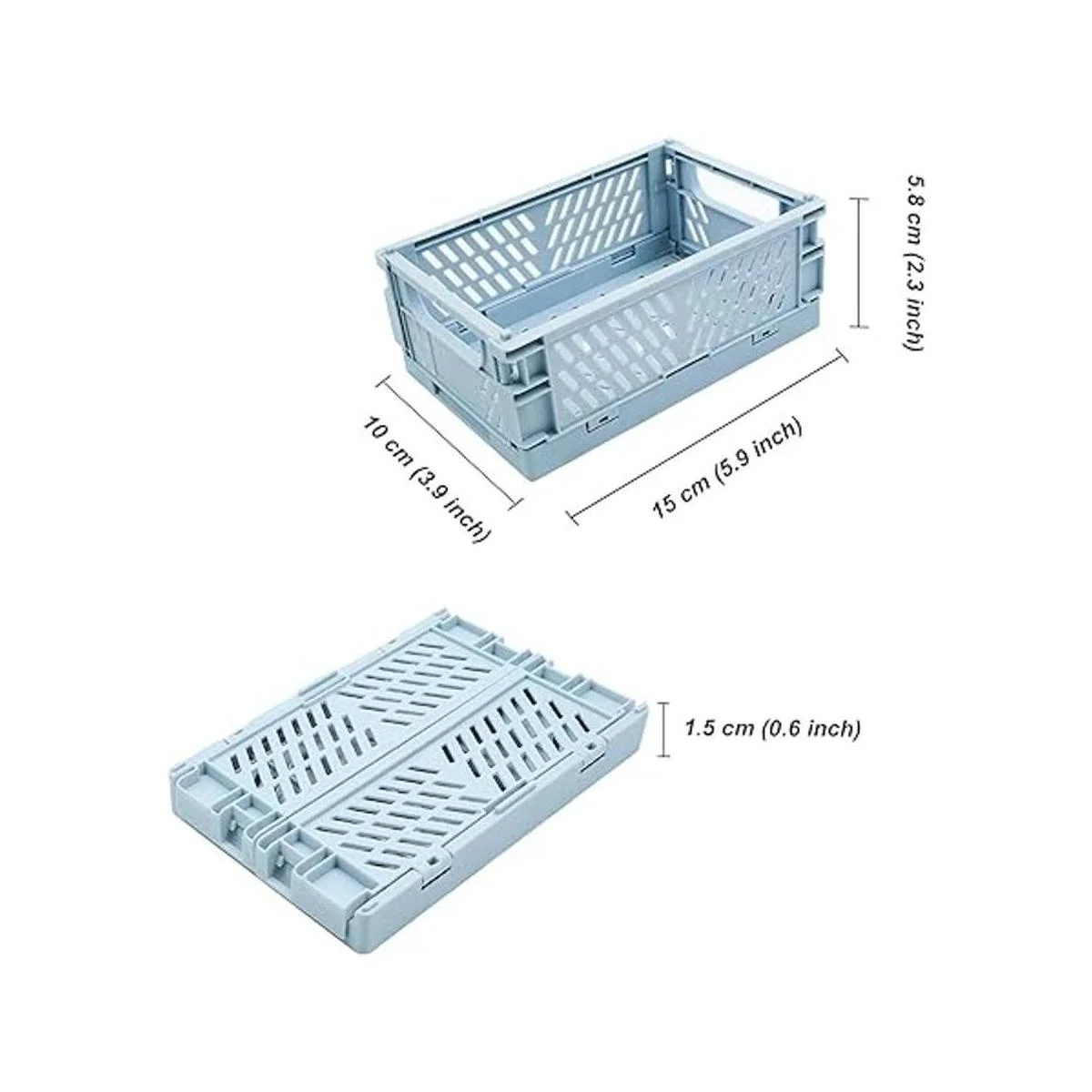 PTSGCAI Paquete de 4 mini cestas de plástico para_3