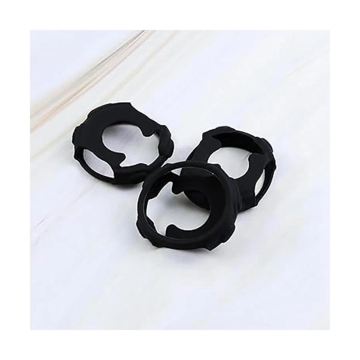 3 fundas de silicona para reloj de pulsera color negro a_7