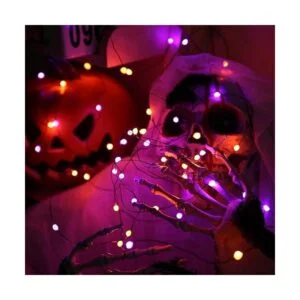 Lomotech Luces de Halloween naranjas moradas 16.4 pies_5