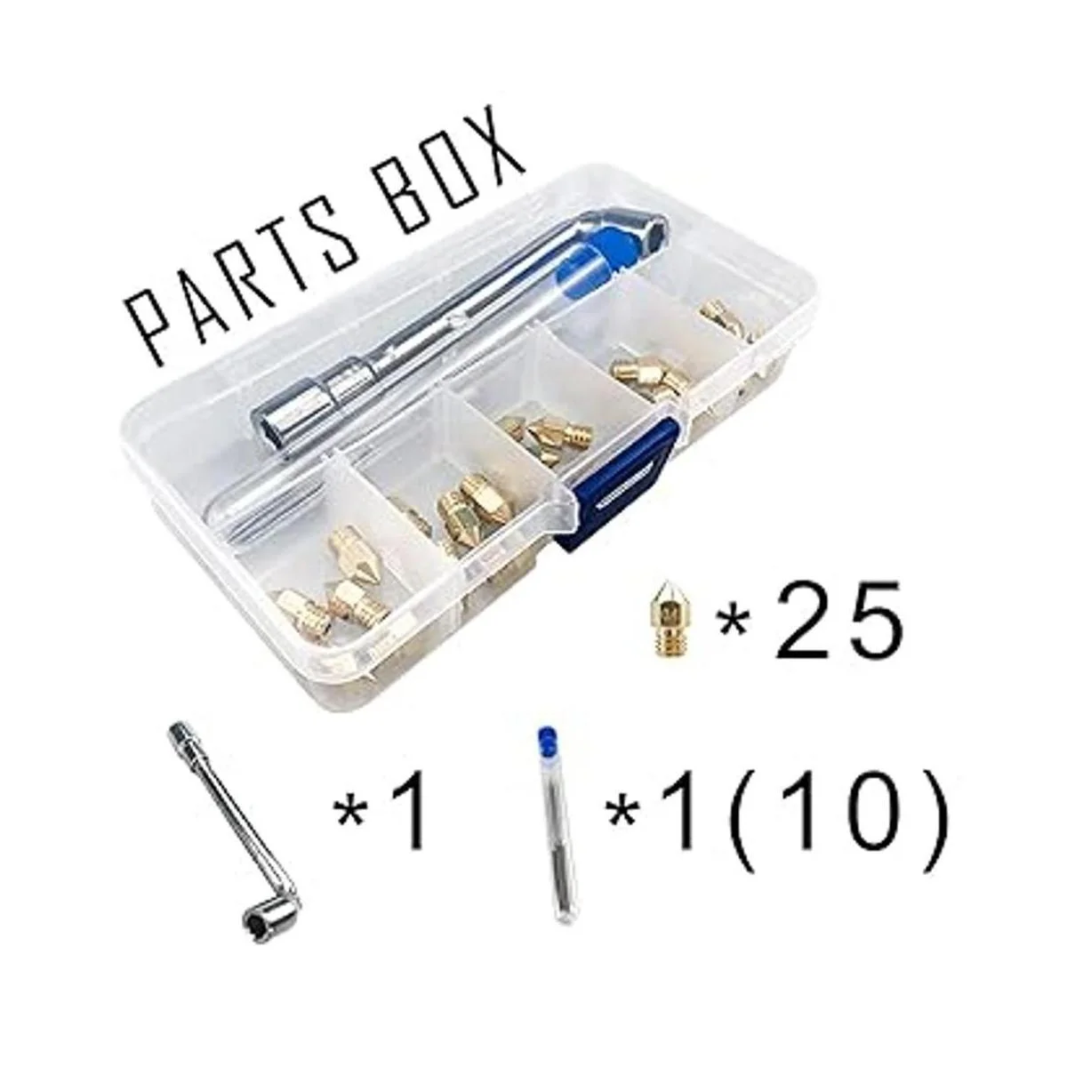 XIFOWE MK8 Boquillas de latón para impresora 3D de 0.016_2