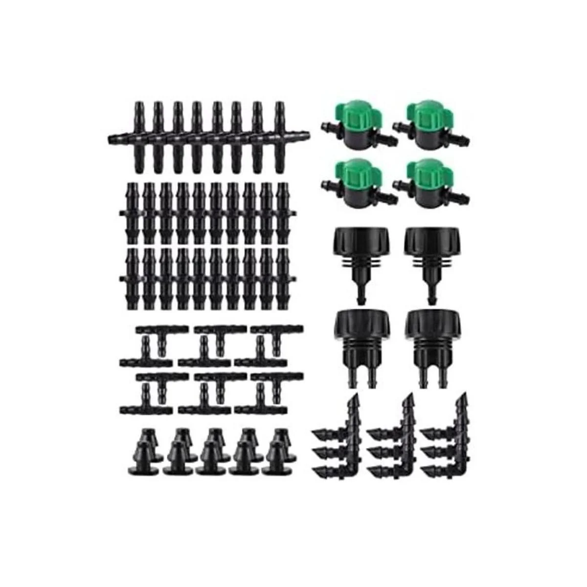 Kit de accesorios de riego de 128 piezas de conectores de_1