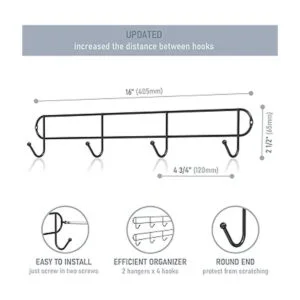Tibres Soporte para tazas de café montado en la pared_4