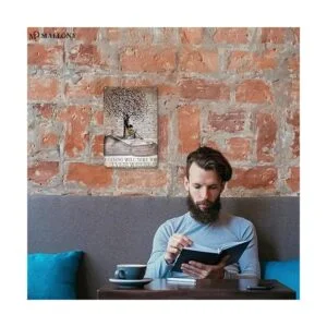 MALLONY Letrero de metal para leer con texto en inglés_7