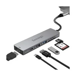 Adaptador USB C 6 en 1 tipo C Dongle USB C multipuerto_1