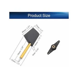 Heyiarbeit Timón de barco a control remoto con brazo servo_2