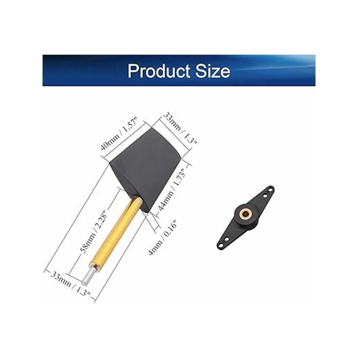 Heyiarbeit Timón de barco a control remoto con brazo servo_2