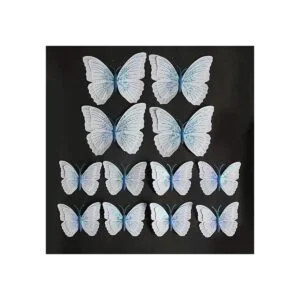 Somotersea 24 calcomanías de pared de mariposa 3D_4