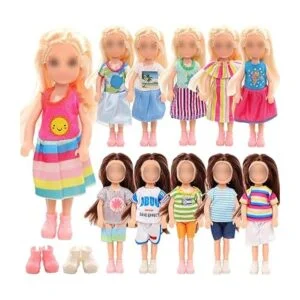 Joyfun 12 piezas de ropa y accesorios para muñecas_2