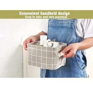 AARainbow 3 paquetes de cestas de almacenamiento de lona_2