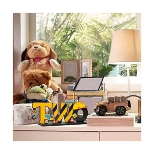 Haooryx Cartel de madera para camión de construcción con_5