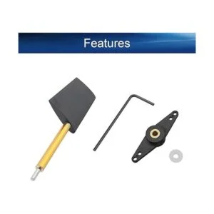 Heyiarbeit Timón de barco a control remoto con brazo servo_3