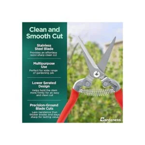 Gardeness Cortadora de poda recta con hoja dentada de_4