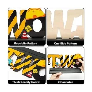 Haooryx Cartel de madera para camión de construcción con_3