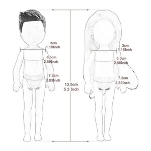 Joyfun 12 piezas de ropa y accesorios para muñecas_5