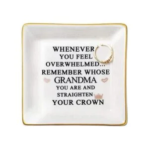 Regalos de cumpleaños para abuela de la nieta bandeja de_1