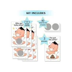 Zuoziosx Juego de 38 tarjetas de rifa decoraciones para_2