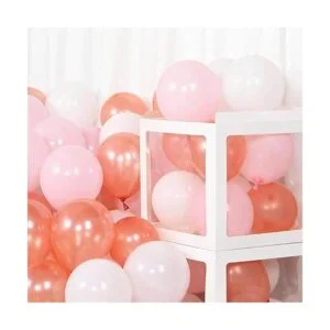 Globos pequeños de oro rosa blanco 5.0 in 60 globos_4