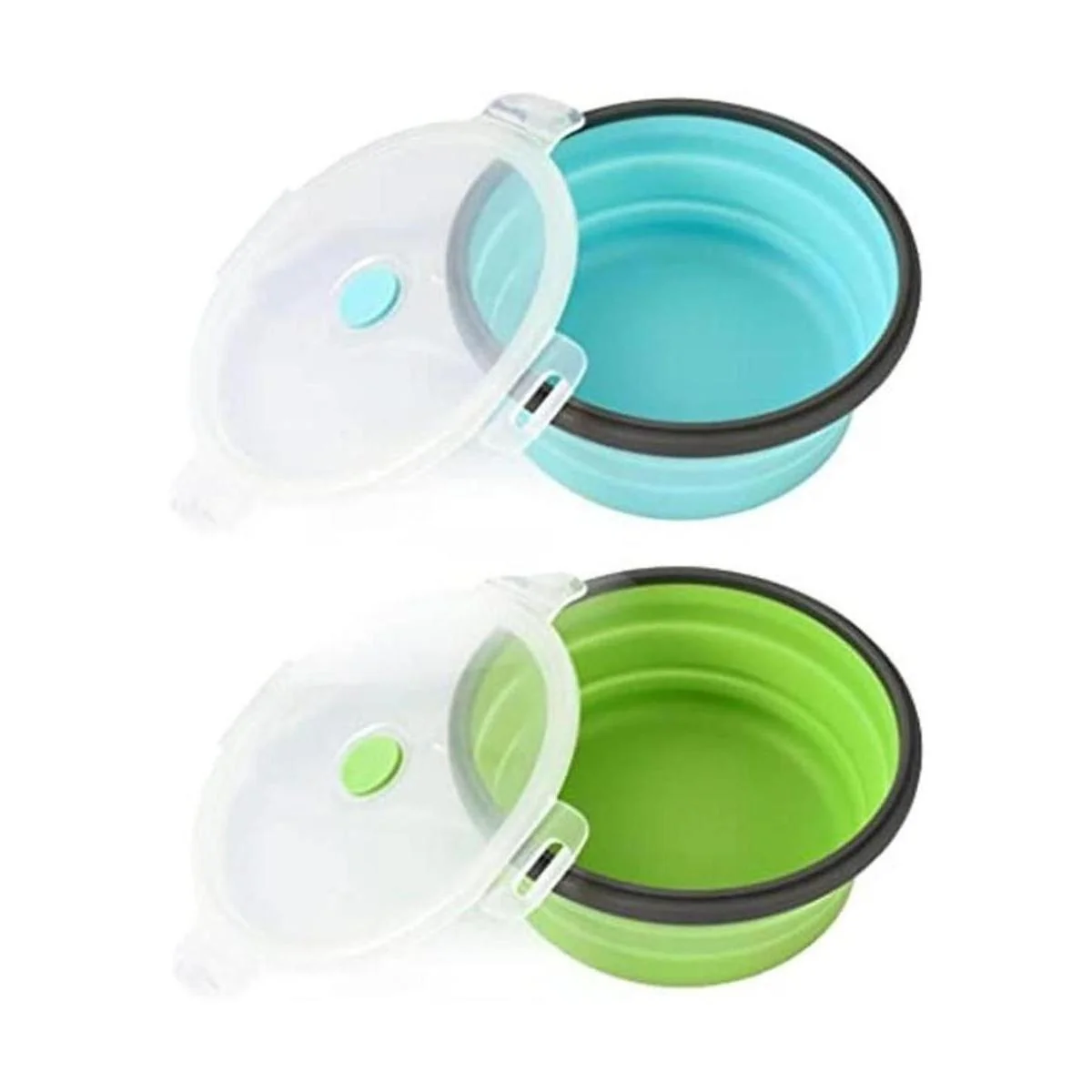 Joyinjojo Juego de 2 cuencos plegables para perros de_1