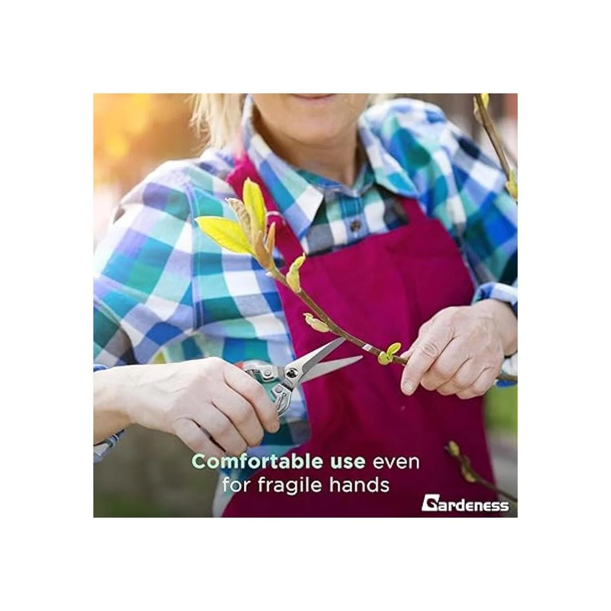 Gardeness Cortadora de poda recta con hoja dentada de_6