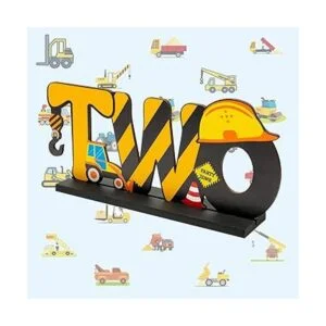 Haooryx Cartel de madera para camión de construcción con_4