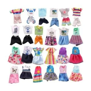 Joyfun 12 piezas de ropa y accesorios para muñecas_4