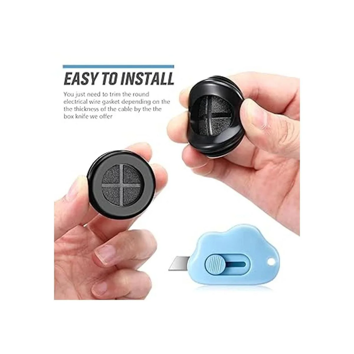 Kit de ojales de goma redondo 7 tamaños kit de juntas de_5