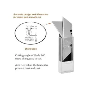 SK5 Juego de 60 cuchillas de repuesto de acero resistente_4