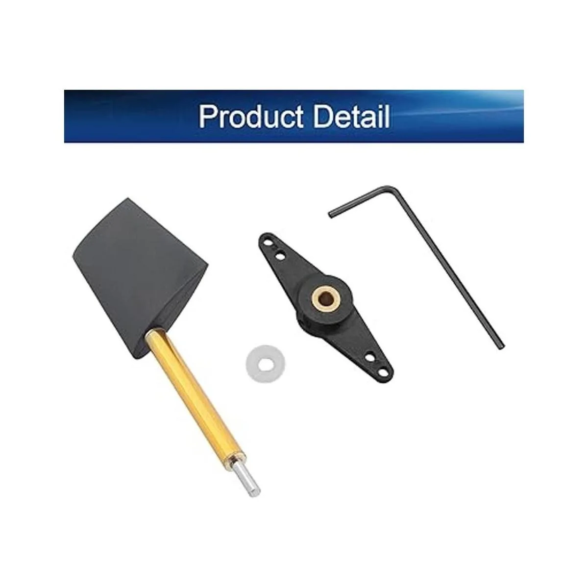 Heyiarbeit Timón de barco a control remoto con brazo servo_4