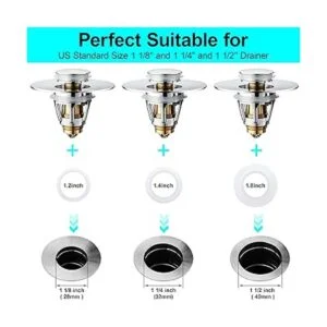Tapón universal para fregadero de baño filtro de drenaje_3