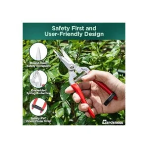 Gardeness Cortadora de poda recta con hoja dentada de_2