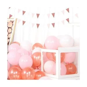 Globos pequeños de oro rosa blanco 5.0 in 60 globos_2
