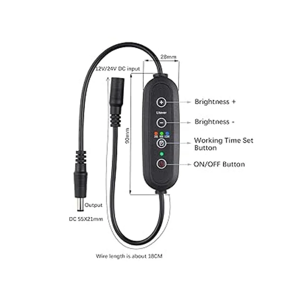 Litever Temporizador de 12 V CC24 V CC 1 canal máximo 3_2