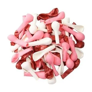 Globos pequeños de oro rosa blanco 5.0 in 60 globos_3