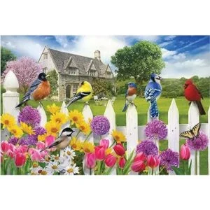 Jiggz Garden Birds Rompecabezas prémium de 1000 piezas_5